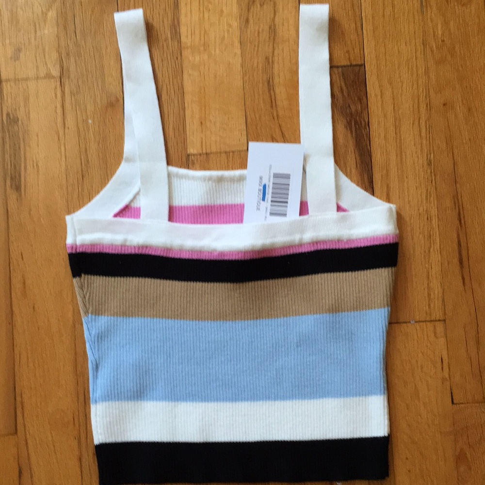 NWT striped sweater tank top - Picture 3 of 3